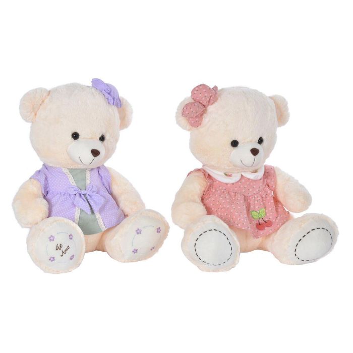 Peluche Kids DKD Home Decor Rosa Lila 20 x 50 x 42 cm (2 Unidades)