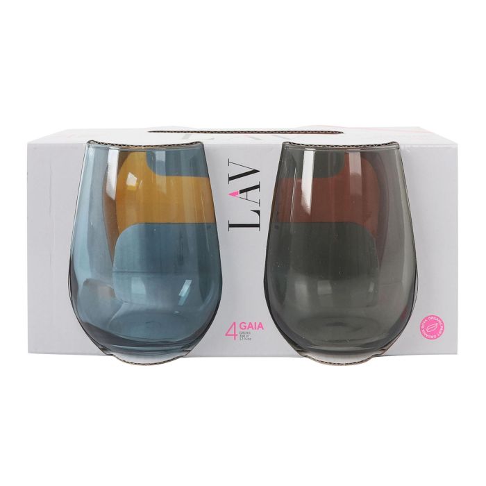 Set de 4 Vasos Gaia 360 cc - LAV (6 Cajas) 1 Set de 4 Vasos Gaia 360 cc - LAV (6 Cajas) 1