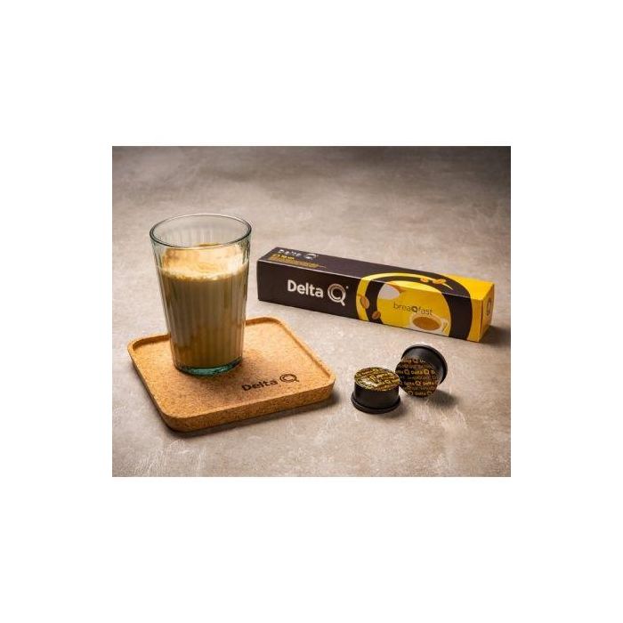Delta Q 5028322 Cápsula de Café Espresso BreaQfast, Intensidad 13, Intenso y Dulce, ideal con Leche, para Cafeteras Delta Q, Caja de 10 1 Delta Q 5028322 Cápsula de Café Espresso BreaQfast, Intensidad 13, Intenso y Dulce, ideal con Leche, para Cafeteras Delta Q, Caja de 10 1