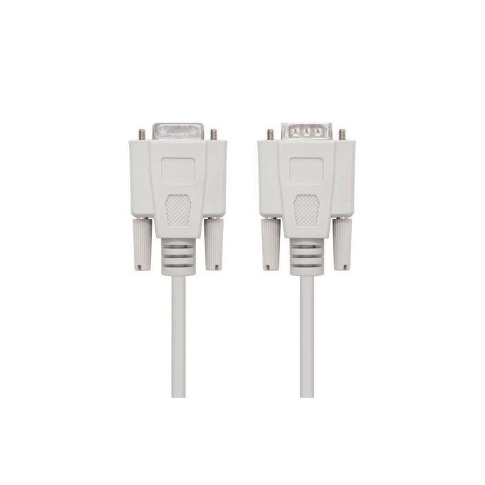 Nano Cable 10.14.0203 Cable Serie RS232 DB9 Macho - DB9 Hembra 3m Beige