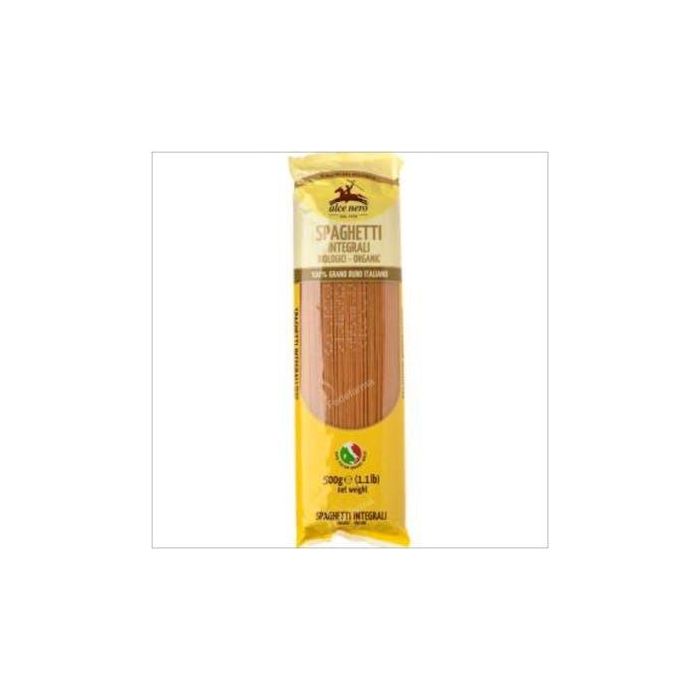 ALCE NERO Espaguetis de Trigo Duro Integral 500 Gr Bio