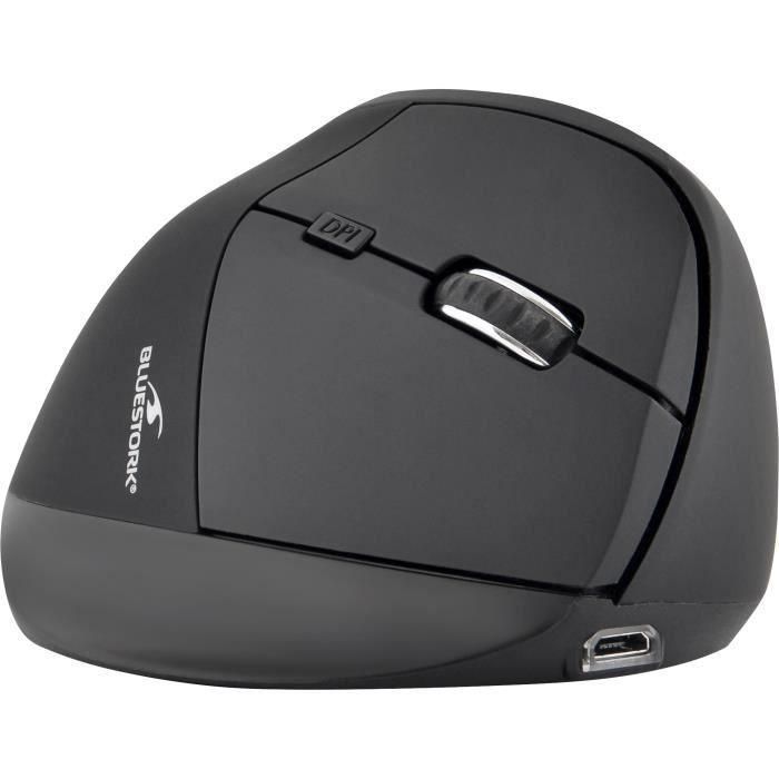Ratón ergonómico - Inalámbrico - Bluestork - Óptico - 1200 ppp - 6 botones - PC / MAC Ratón ergonómico - Inalámbrico - Bluestork - Óptico - 1200 ppp - 6 botones - PC / MAC