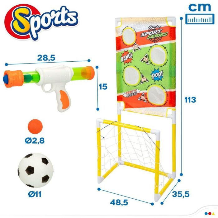 Juego de puntería Colorbaby Diana Portería de Fútbol 48,5 x 113 x 35,5 cm (2 Unidades) 1