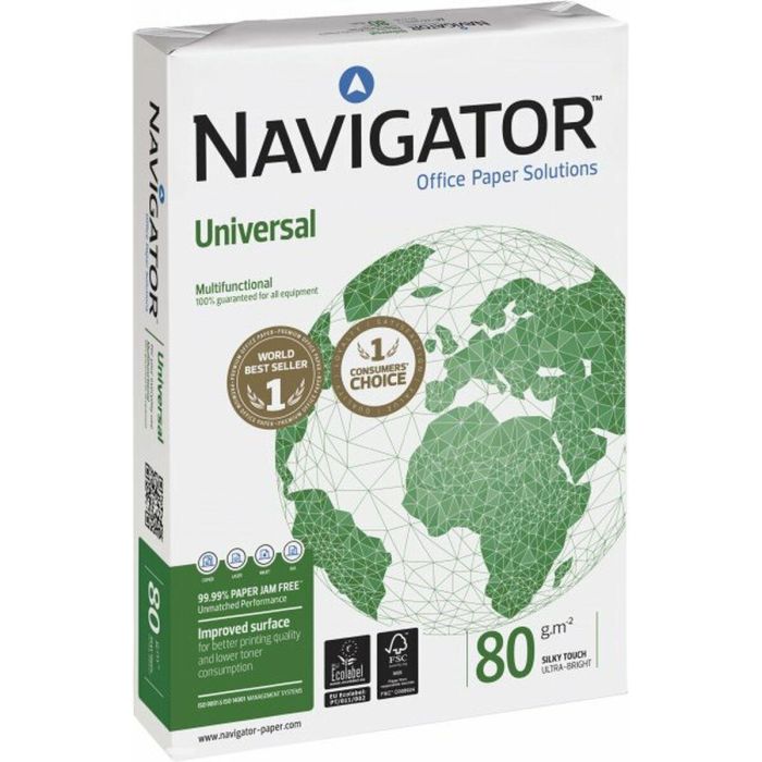 Papel A3 Navigator 80G 500H Universal (Set de 5)