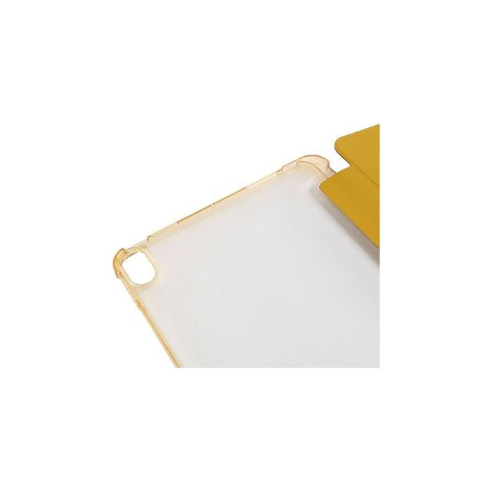 Tucano Funda Folio Satin para iPad Air 11 M2 (2024), 27.9 cm (11 Pulgadas), TPU, Amarillo Senfgelb, Modo Espera, Resistente a Golpes, Portaboligrafo, Modelo IPDA11M2ST-DY