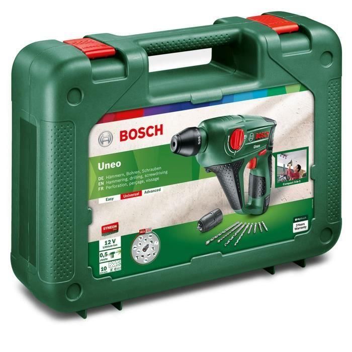 BOSCH Uneo perforator 12.1 2.5 Ah batería 1 BOSCH Uneo perforator 12.1 2.5 Ah batería 1