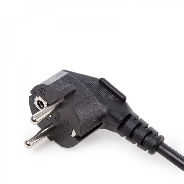 Cable 3x0,75mm 1,2m Negro Enchufe EU para Fuentes de Alimentación y Equipos Eléctricos hasta 1500W Cable 3x0,75mm 1,2m Negro Enchufe EU para Fuentes de Alimentación y Equipos Eléctricos hasta 1500W