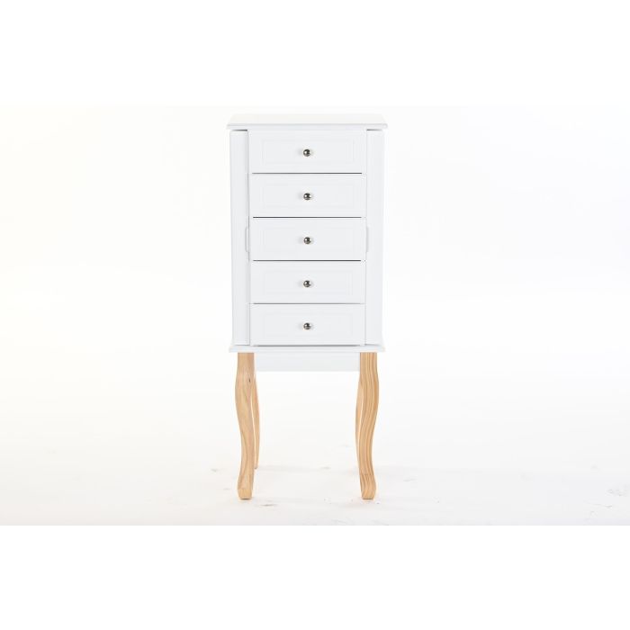 Joyero Romantico DKD Home Decor Blanco Natural 27 x 90 x 37 cm 4 Joyero Romantico DKD Home Decor Blanco Natural 27 x 90 x 37 cm 4