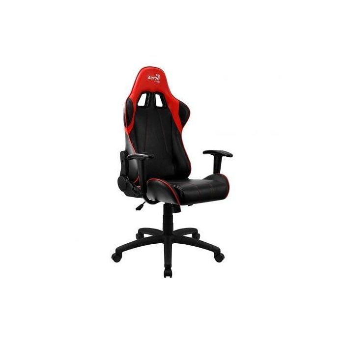 SILLA GAMER AEROCOOL AC100 AIR RED - MARCO DE METAL - RESPALDO AJUSTABLE - TECNOLOGÍA AIR - PISTON GAS CLASE 3 - HASTA 150KG 2
