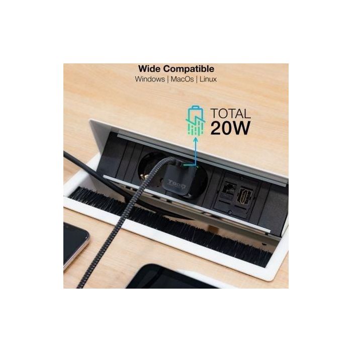 Cargador de Pared TooQ TQWC-PD20 Negro 20 W (1 unidad) 3 Cargador de Pared TooQ TQWC-PD20 Negro 20 W (1 unidad) 3