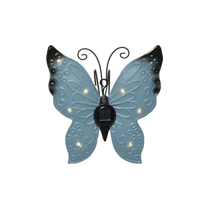 Lumineo Figura Luz Solar Metálica Mariposa 17.8x6x4cm, 8 LEDs, Colores Surtidos, Batería Incluida 3 Lumineo Figura Luz Solar Metálica Mariposa 17.8x6x4cm, 8 LEDs, Colores Surtidos, Batería Incluida 3