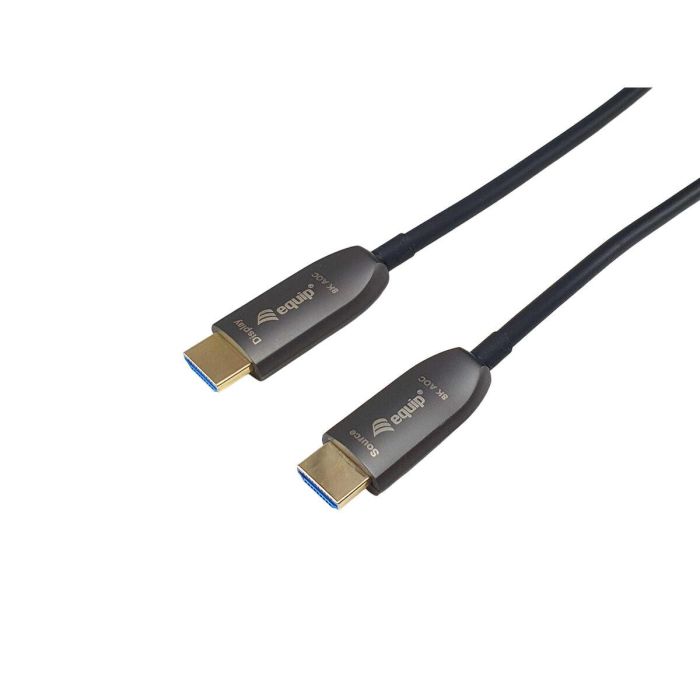 Equip 119421 Cable HDMI 2.1 Óptico Activo A-A, 25m, 8K/60Hz, 4K/120Hz, 48Gbps, HDR, Ethernet, ARC, 3D, Negro 10