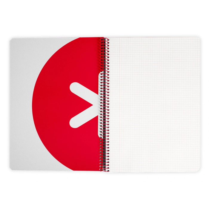 Antartik Cuaderno Espiral A4 Tapa Dura 80 Hojas 90gr Cuadro 4mm Con Margen Negro 3