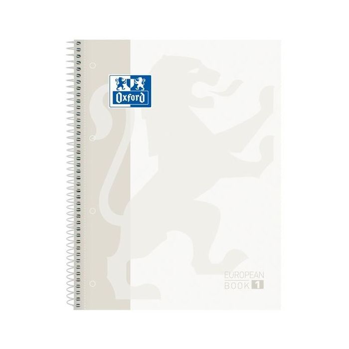 Oxford Cuaderno Classic Europeanbook 1 Write&Erase Microperforado A4+ Cuadrícula 5x5mm 80H Tapas Extraduras Blanco (5 Unidades) (5 Unidades)