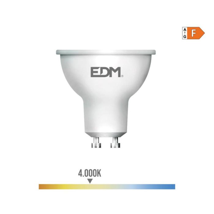 Edm Bombilla dicroica LED GU10 8W 710lm 4000K luz día 120° 0 Edm Bombilla dicroica LED GU10 8W 710lm 4000K luz día 120° 0