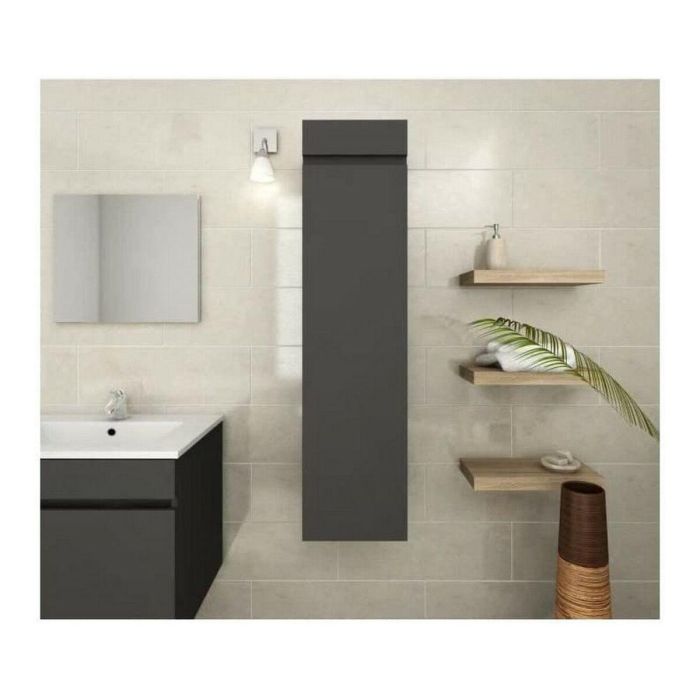 LUNA Columna de baño L 25 cm - Gris mate