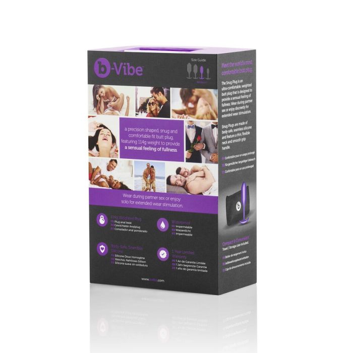 Plug Anal B-Vibe 96731 Morado 1 Plug Anal B-Vibe 96731 Morado 1