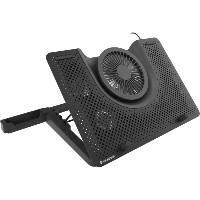 GENESIS Oxid 550 Base Refrigeradora para Portátil 17.3" (43.9 cm) 5 Ventiladores 2800 RPM, Iluminación LED Roja, Negro 12 GENESIS Oxid 550 Base Refrigeradora para Portátil 17.3" (43.9 cm) 5 Ventiladores 2800 RPM, Iluminación LED Roja, Negro 12