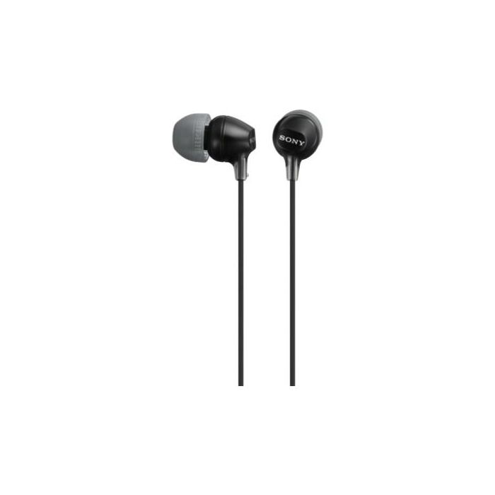 Sony Auriculares Ex-15Ap Internos Ligeros con Micrófono, Conector Jack 3.5, Negro 1