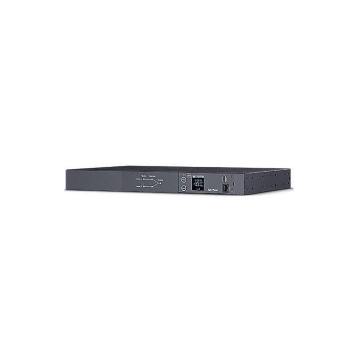 Cyberpower PDU24005 PDU ATS 16A, Doble Entrada, 2x C19 + 8x C13, Monitoreo LCD, Formato Rack 1U