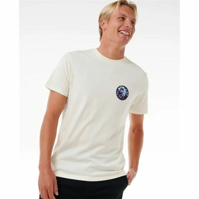 Camiseta de Manga Corta Hombre Rip Curl Passage Tee Blanco 4
