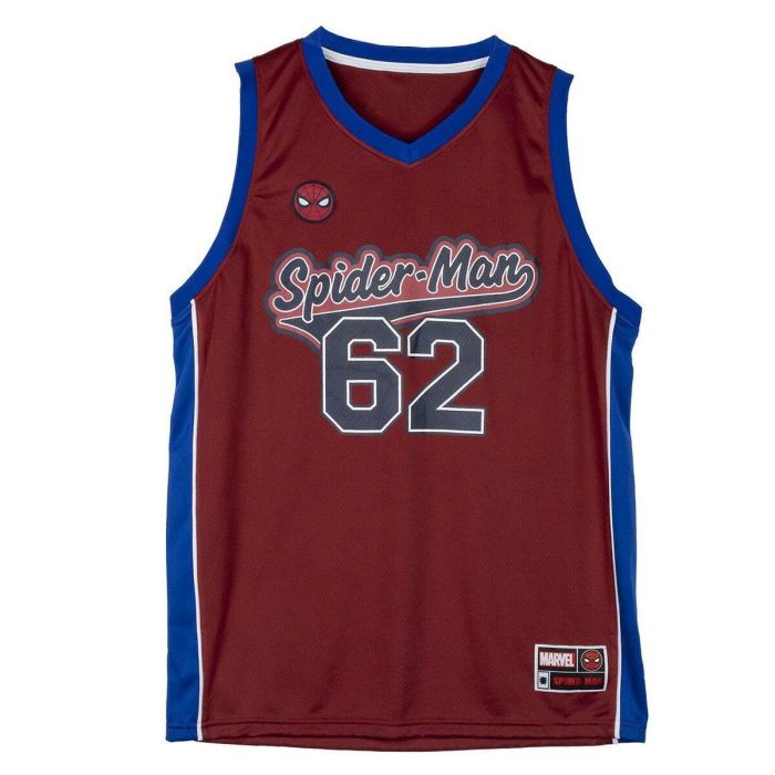 Camiseta de baloncesto Spider-Man Rojo Unisex 0 Camiseta de baloncesto Spider-Man Rojo Unisex 0