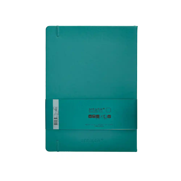 Antartik Cuaderno Tapa Dura A4 Hojas Lisas Verde Aguamarina 100 Hojas 80gr FSC 2