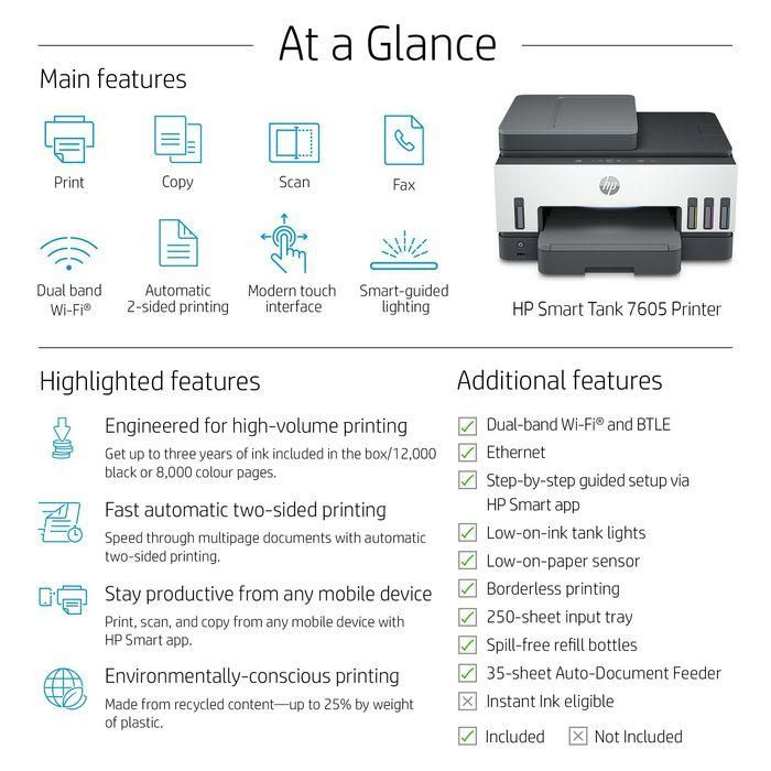 HP multifuncion inkjet Smart Tank 7605 3 HP multifuncion inkjet Smart Tank 7605 3