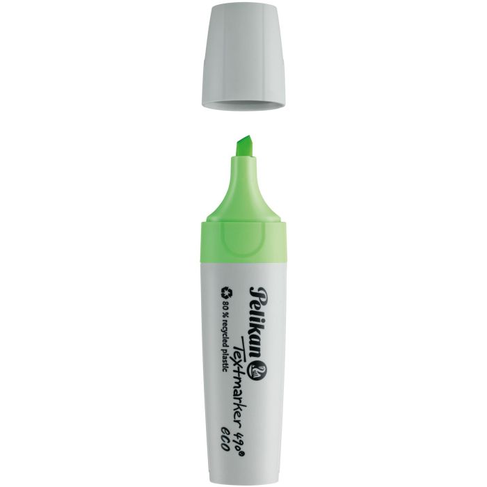 Pelikan Textmarker 490 eco 1 Stück auf Blister Neon-Grün 2