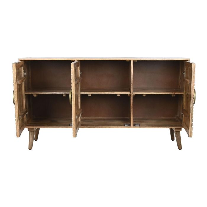 Aparador Home ESPRIT Blanco Dorado Natural Madera 145 x 45 x 80 cm 6 Aparador Home ESPRIT Blanco Dorado Natural Madera 145 x 45 x 80 cm 6
