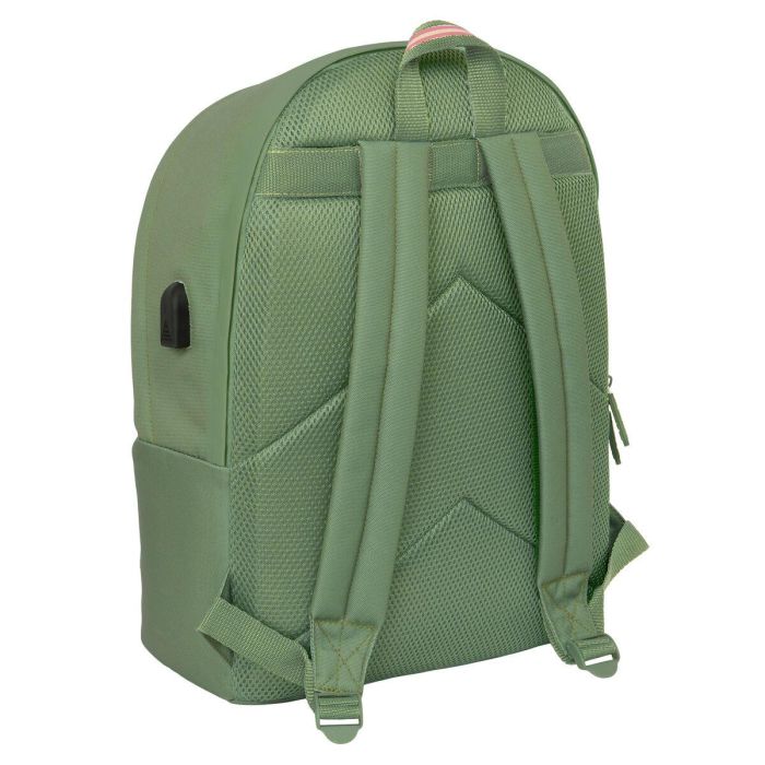 Mochila para Portátil El Ganso +usb el ganso basics Verde 31 x 44 x 18 cm 1 Mochila para Portátil El Ganso +usb el ganso basics Verde 31 x 44 x 18 cm 1