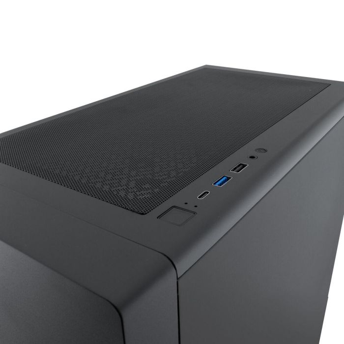 COOLBOX Caja Semitorre ATX GA450 Star Light COO-CHA-GA450B-0, Negra, A-RGB, USB 3.0, Sin Fuente, Ventana 10