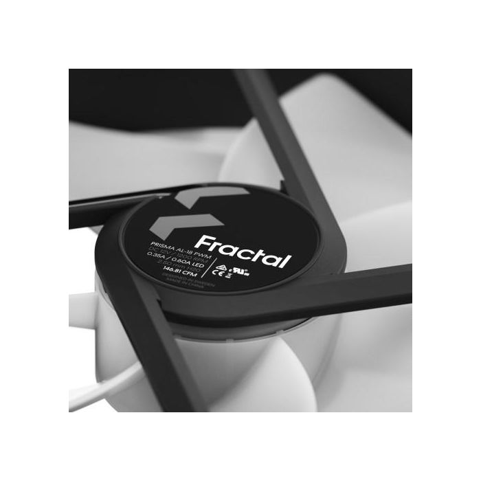 Fractal Design Prisma AL-18 PWM Carcasa del ordenador Ventilador 18 cm Negro, Blanco 2 pieza(s) 5 Fractal Design Prisma AL-18 PWM Carcasa del ordenador Ventilador 18 cm Negro, Blanco 2 pieza(s) 5