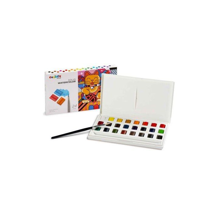 Carioca Acuarela Plus Caja 24 Unidades Colores Surtidos