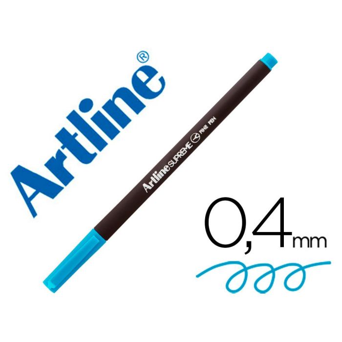 Rotulador Artline Supreme Epfs200 Fine Liner Punta De Fibra Azul Claro 0,4 mm 12 unidades