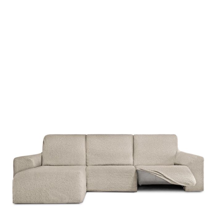 Funda para chaise longue de brazo corto izquierdo Eysa ROC Blanco 120 x 120 x 360 cm 1