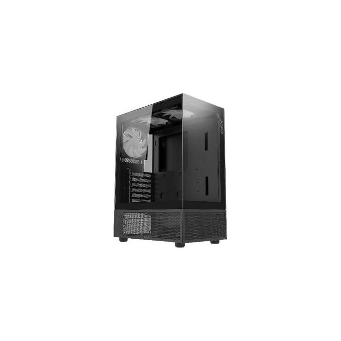 XPG Invader X Mini Midi Tower PC Caja Negro ATX 5 Ventiladores ARGB Ventana Lateral Compacta con Vista Panorámica XPG Invader X Mini Midi Tower PC Caja Negro ATX 5 Ventiladores ARGB Ventana Lateral Compacta con Vista Panorámica