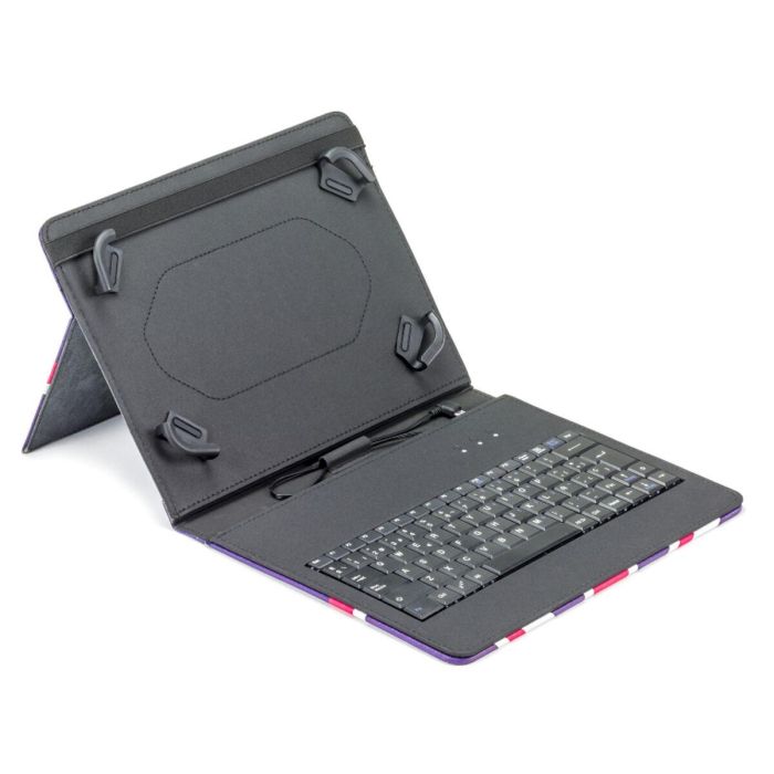 Teclado Bluetooth con Soporte para Tablet Maillon Technologique Negro Qwerty Español