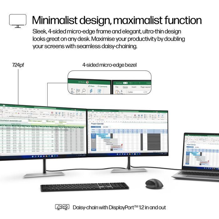 HP Series 7 Pro 23.8 inch FHD Monitor - 724pf 17 HP Series 7 Pro 23.8 inch FHD Monitor - 724pf 17