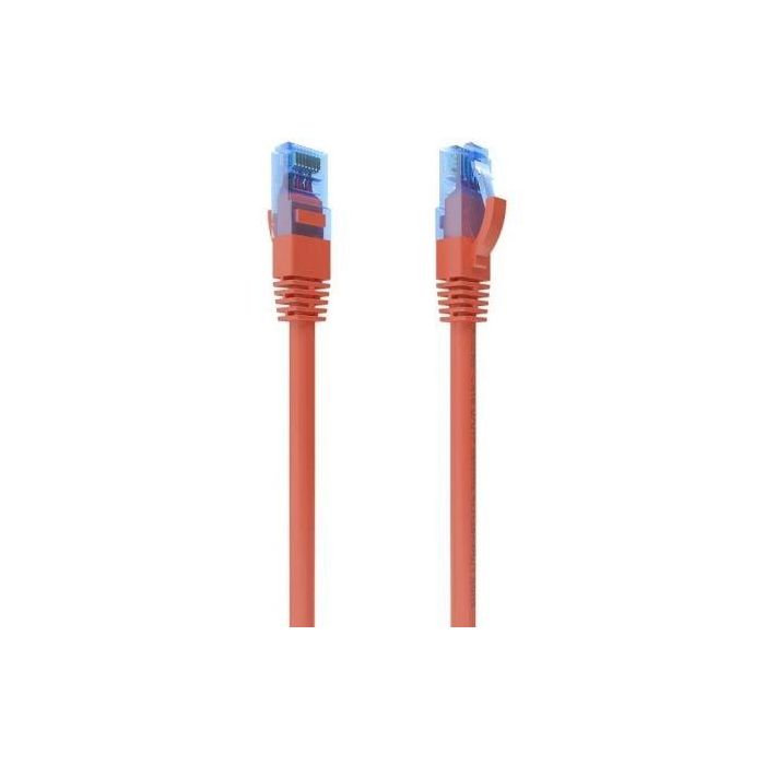 AISENS - CABLE DE RED LATIGUILLO RJ45 CAT.6 UTP AWG26 CCA, ROJO, 0.5M