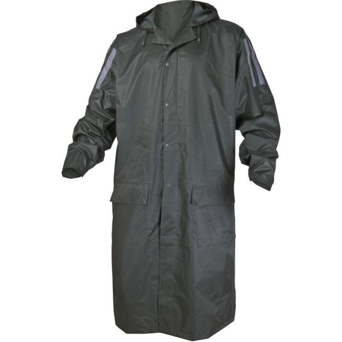 Delta Plus Chubasquero de PVC Poliéster Verde Talla L-XXL, Talla XL