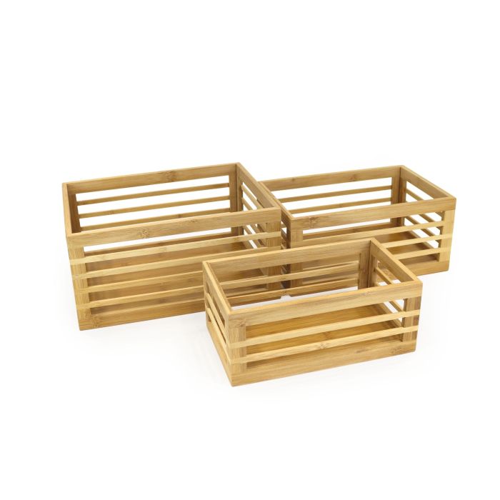 Set de 3 Cajas de Bambú para Organizar - Confortime (4 Cajas) 7 Set de 3 Cajas de Bambú para Organizar - Confortime (4 Cajas) 7