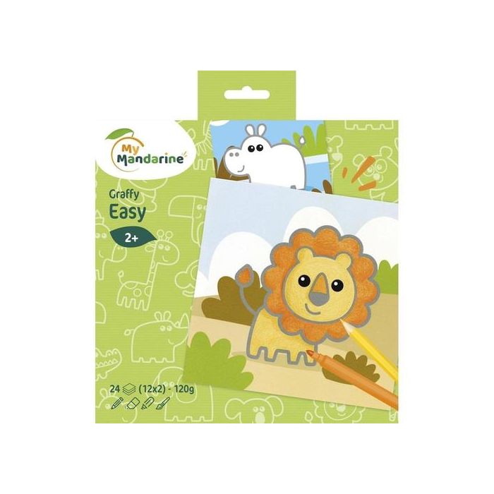 Libro De Colorear Avenue Mandarine Animales Salvajes 120G 24H