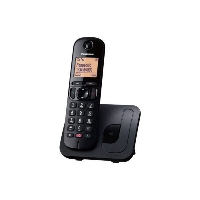 Panasonic Teléfono Inalámbrico KX-TGC250SPB Negro Panasonic Teléfono Inalámbrico KX-TGC250SPB Negro