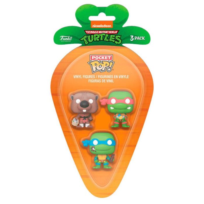 Blister 3 figuras Carrot Pocket POP Tortugas Ninja Splinter Leonardo Raphael Pascua 0 Blister 3 figuras Carrot Pocket POP Tortugas Ninja Splinter Leonardo Raphael Pascua 0