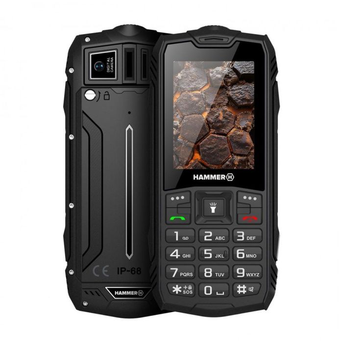 Hammer Teléfono Móvil Rugerizado Rock 2.4 Pulgadas, Resistente IP68 MIL-STD-810H, Ideal para Obras y Exteriores Hammer Teléfono Móvil Rugerizado Rock 2.4 Pulgadas, Resistente IP68 MIL-STD-810H, Ideal para Obras y Exteriores