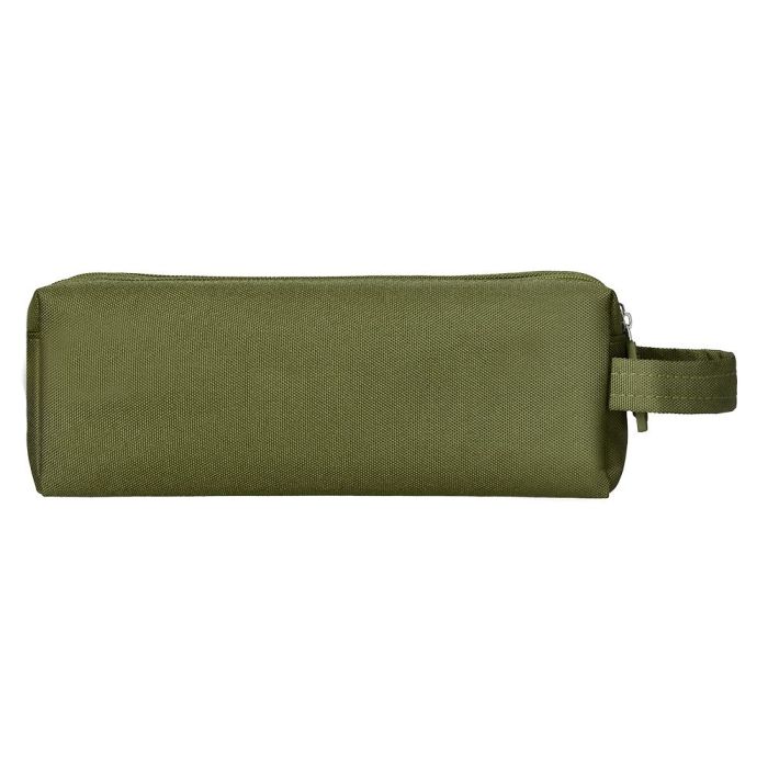 Estuche Portatodo Liderpapel Classic Rectangular Con Asa 2 Cremalleras 210 X80 mm Verde Militar 3