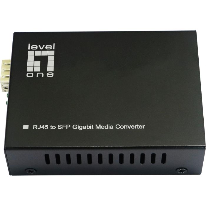 LevelOne GVT-2015 Konverter Gigabit Ethernet 10/100/1000T a SFP 60W con PoE - Multimodo/Monomodo