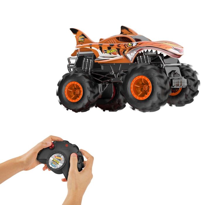 Hot Wheels Monster Trucks Tiger Shark R/C Hnv03 Mattel 2