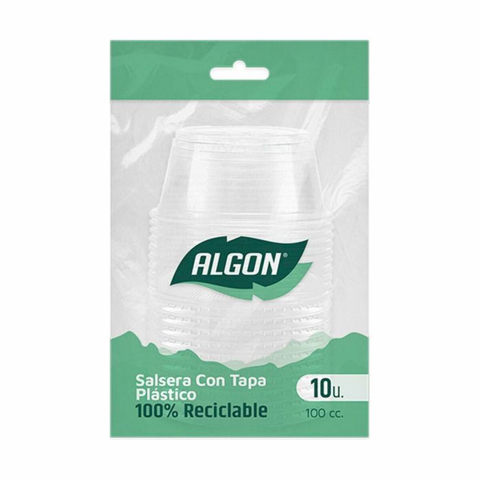 Set de cuencos reutilizables Algon Salsas 10 Piezas Plástico 100 ml (36 Unidades) 2